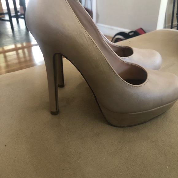 Nude Platform Heels - Picture 3 of 5